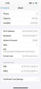 iPhone 15 pro Natural Titanium 256 GB Unlocked 8N92