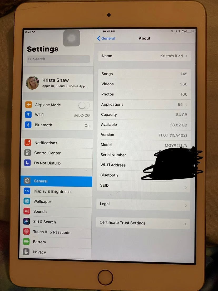 iPad mini 3rd generation Gold 64 GB 3V27