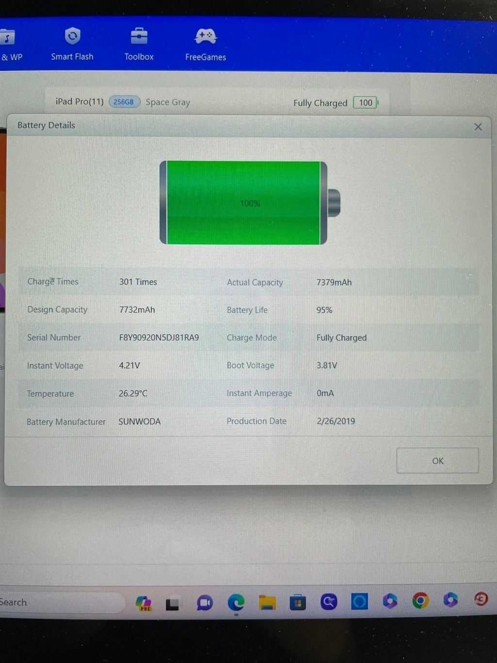 Apple iPad Pro 11�?256 Gb 1st Generation 2J76