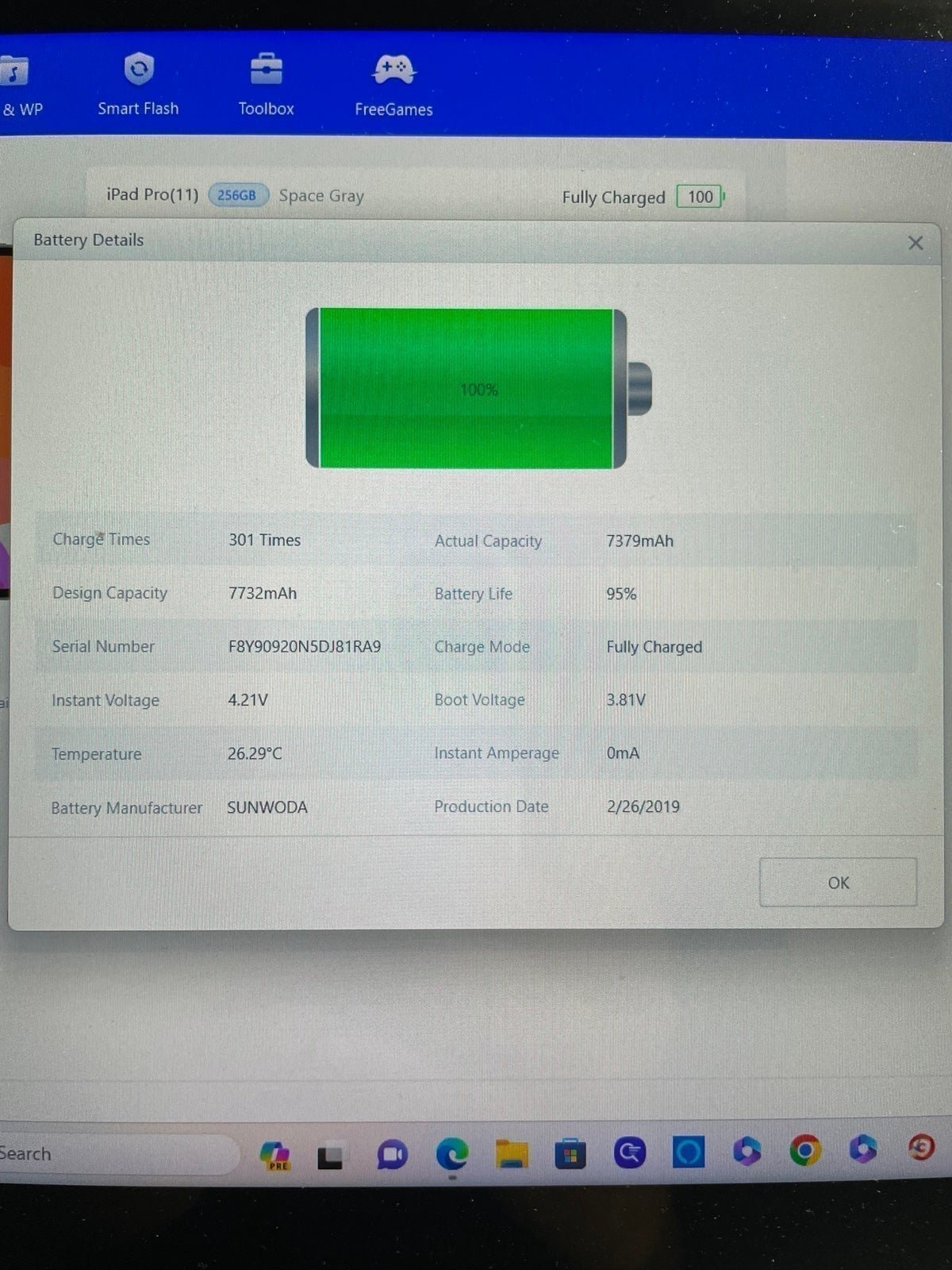 Apple iPad Pro 11�?256 Gb 1st Generation 2J76