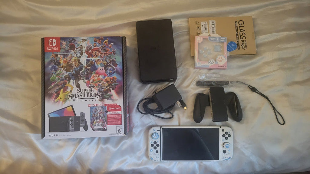 Nintendo Switch Oled Super Smash Model Black 1W83