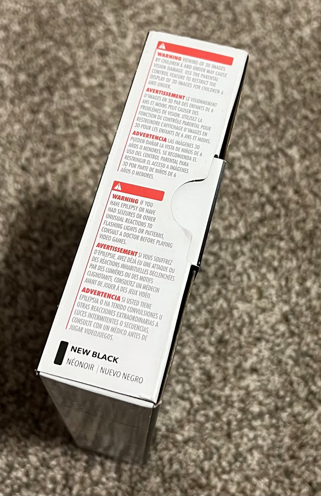 New Nintendo 3DS XL Handheld Gaming System - Black COMPLETE CIB Open Box RARE