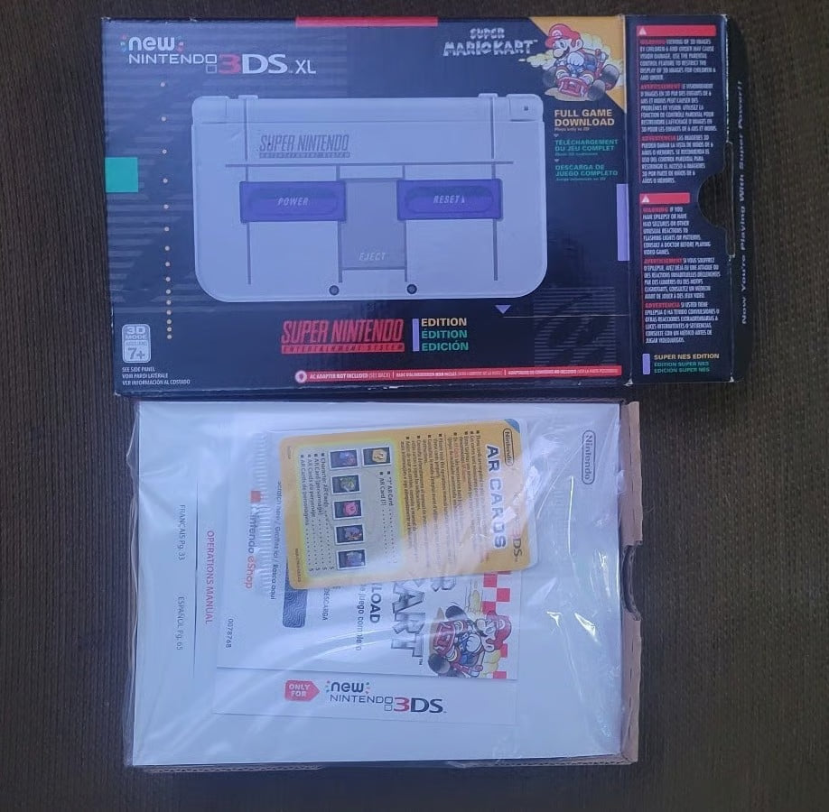 Nintendo 3DS XL SNES Edition RARE