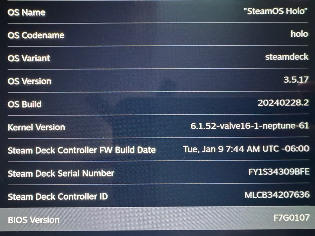 Steam Deck OLED Limited Edition 5N15