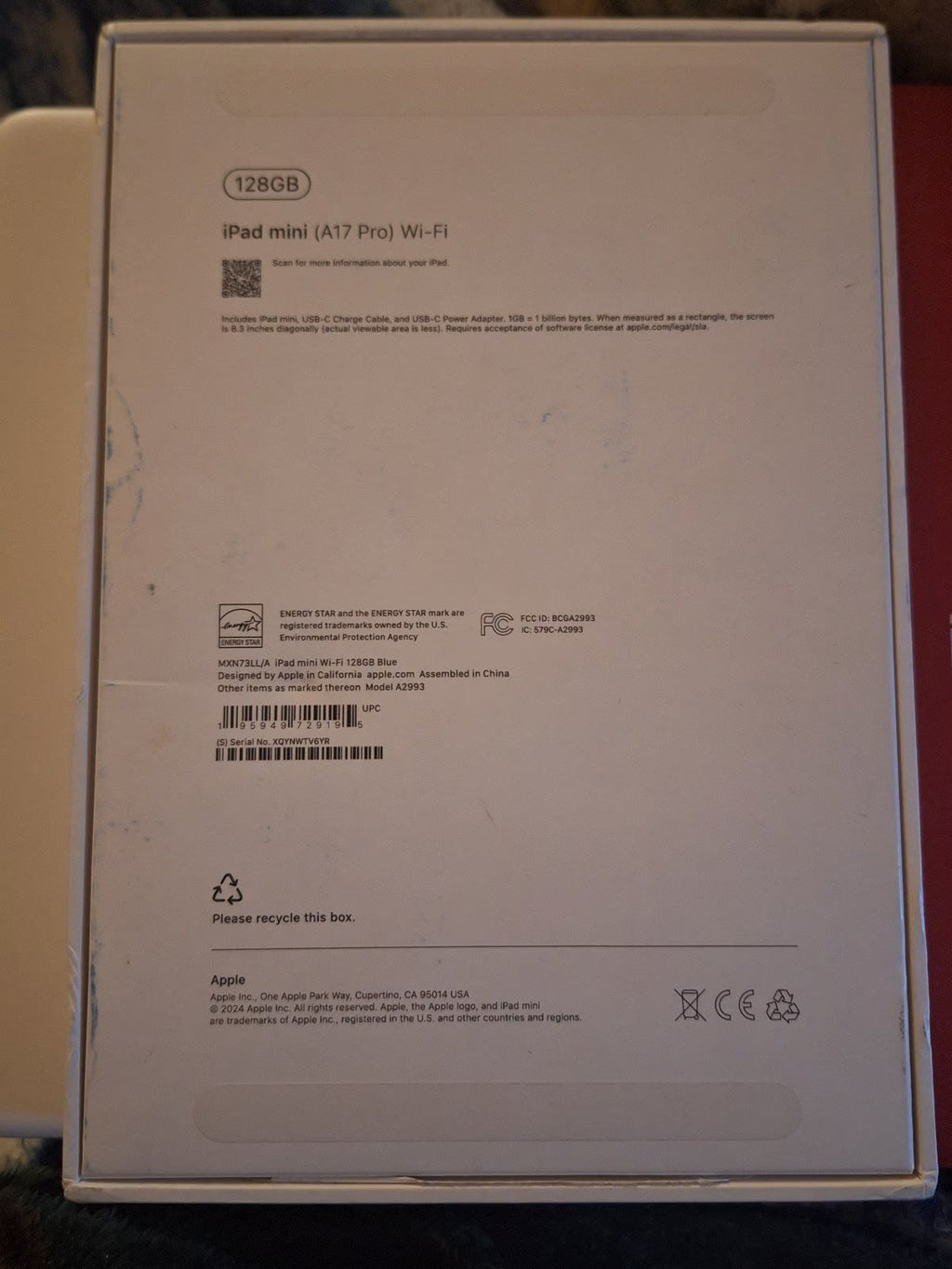 Apple iPad mini (a17 pro) 6D71