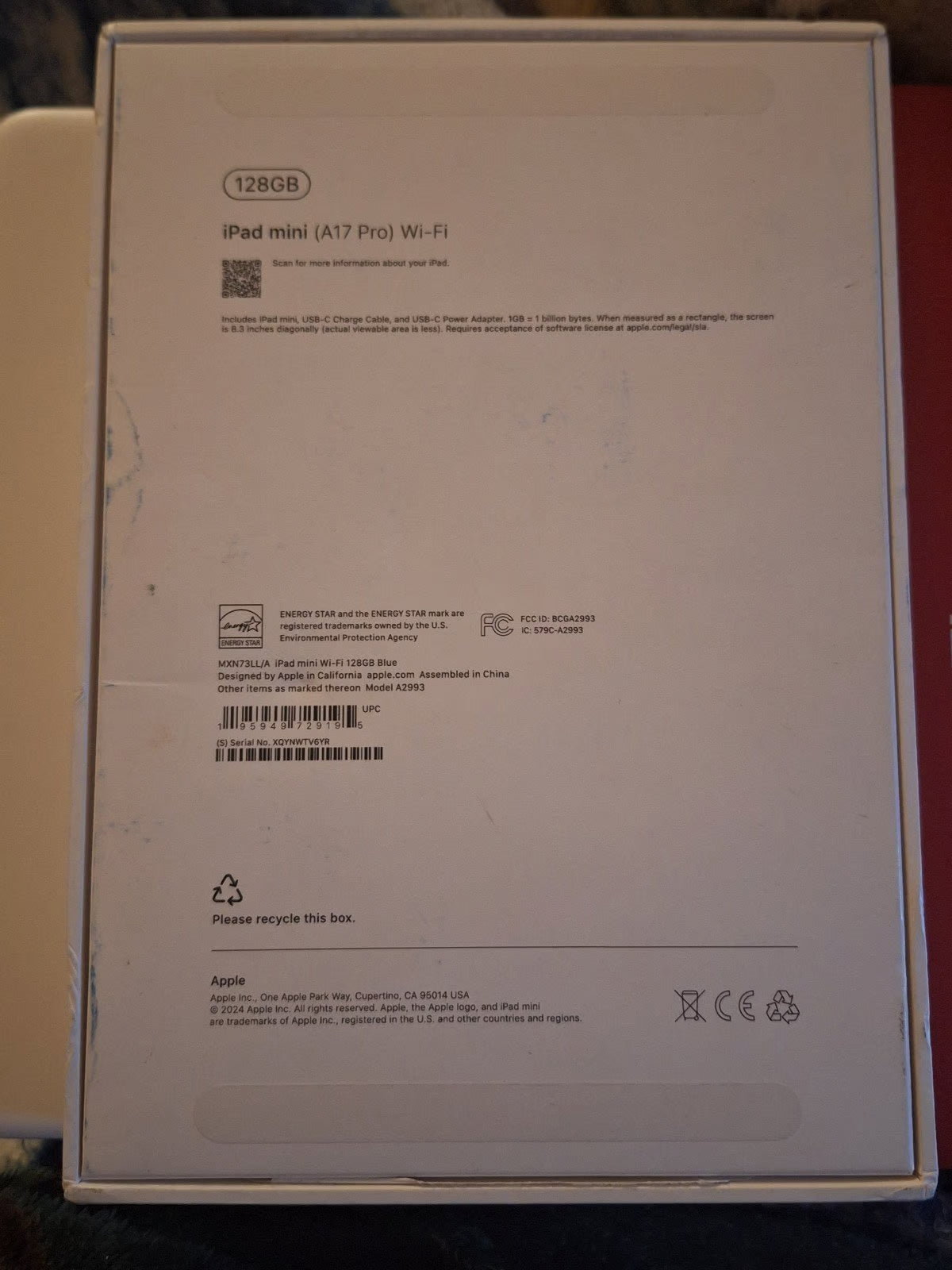 Apple iPad mini (a17 pro) 6D71