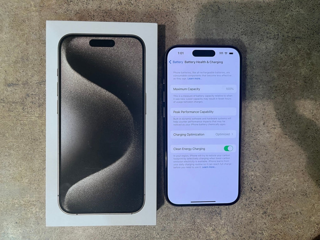 iPhone 15 Pro 128GB AT&T Natural Titanium Like New 7M87