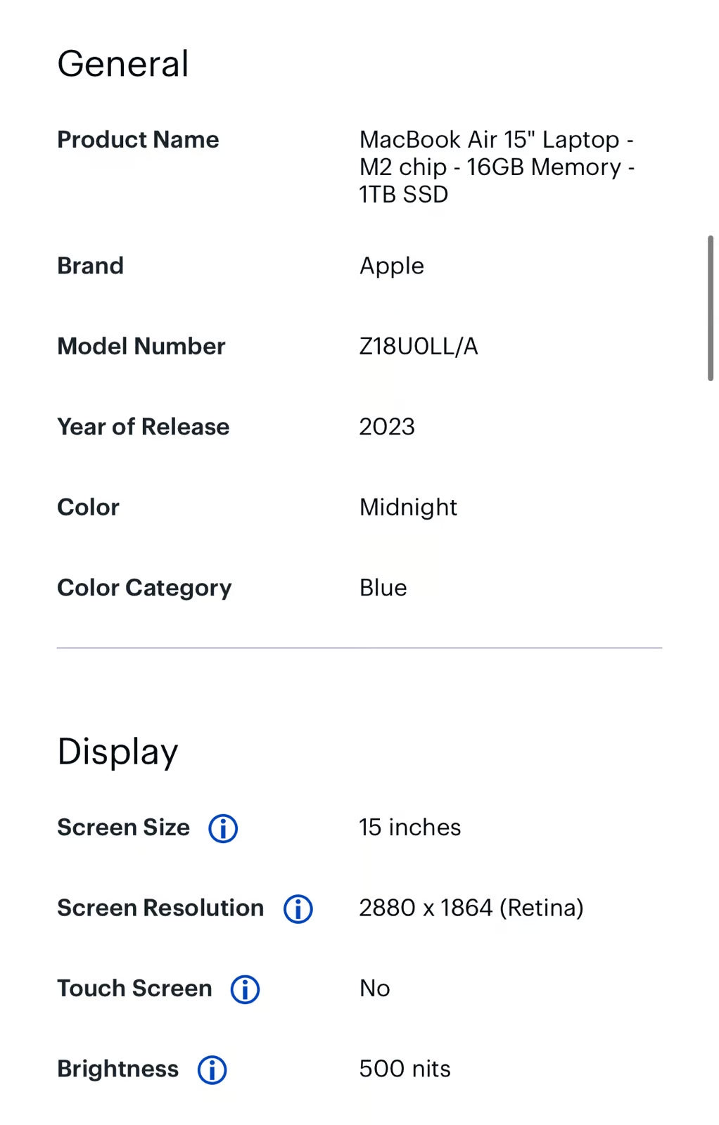 macbook air m2 16gb 15鈥?BRAND NEW 6J99