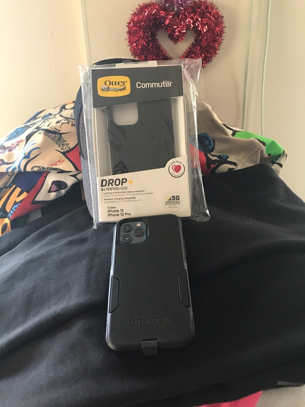 Apple iphone 12 pro 256gb pacific blue factory unlocked tempered glass installed 1Q98