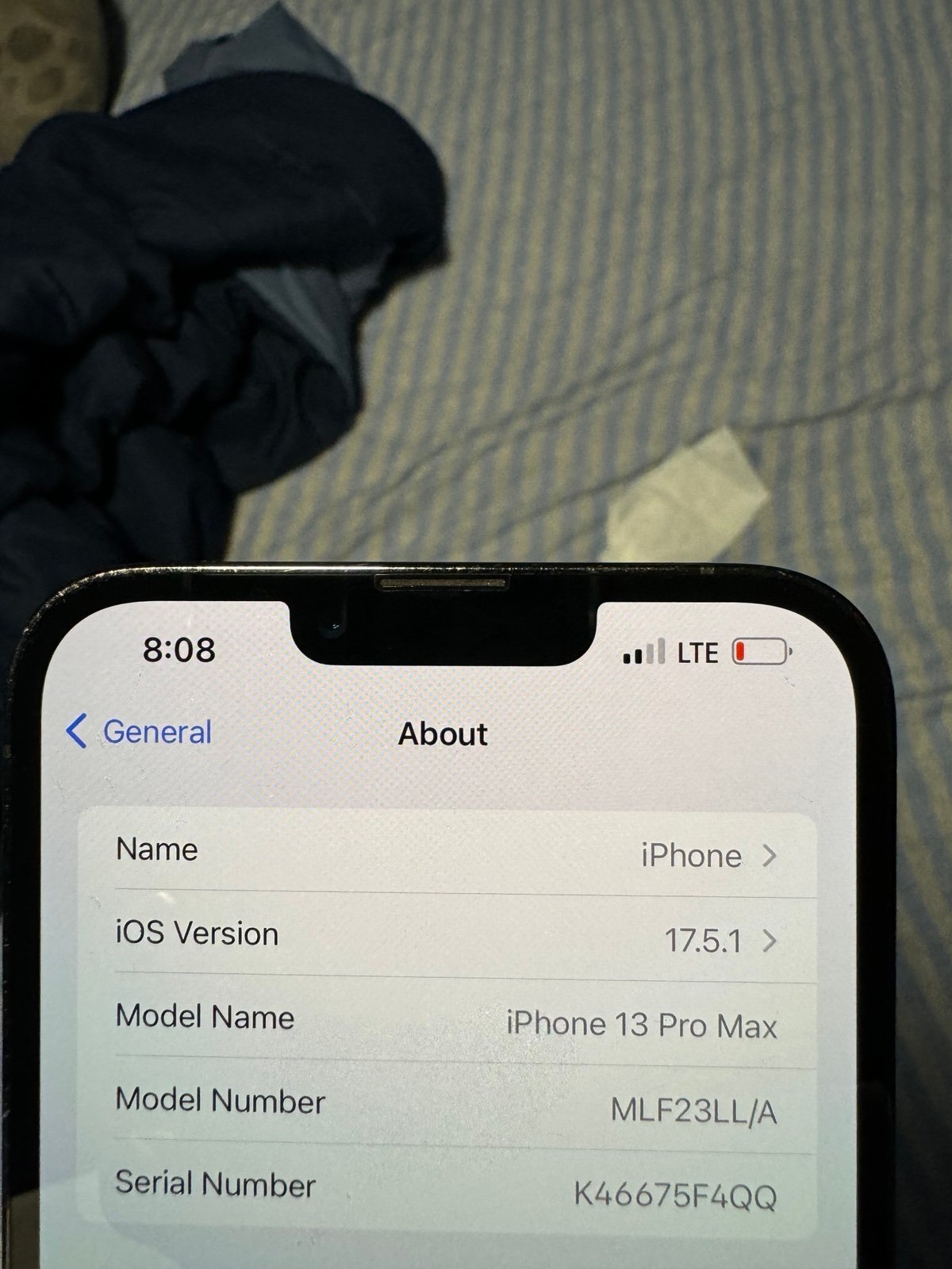 Apple iPhone 13 Pro Max 128 GB in Graphite for Unlocked 1B99