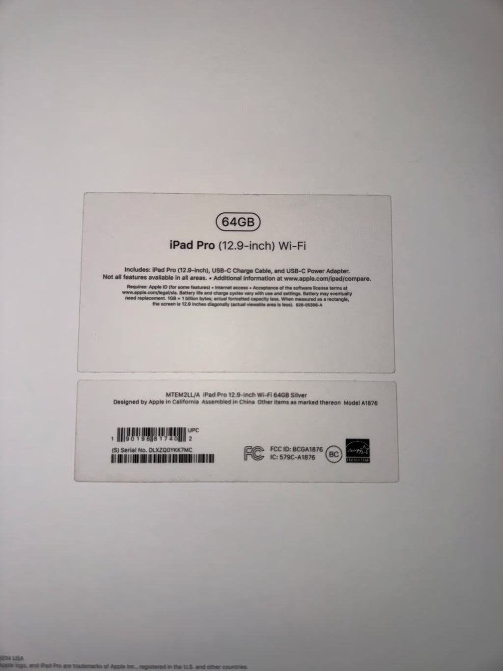 2018 Apple iPad Pro 12.9 + Apple Pencil 6B78