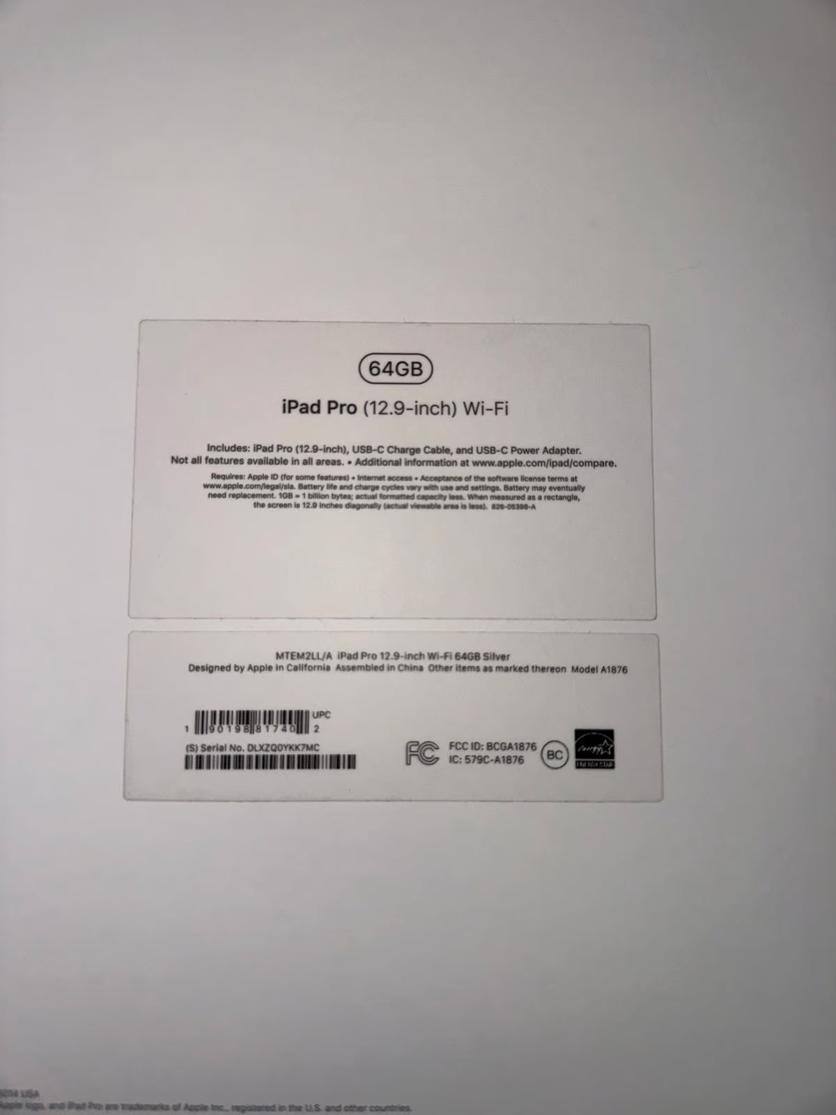 2018 Apple iPad Pro 12.9 + Apple Pencil 6B78