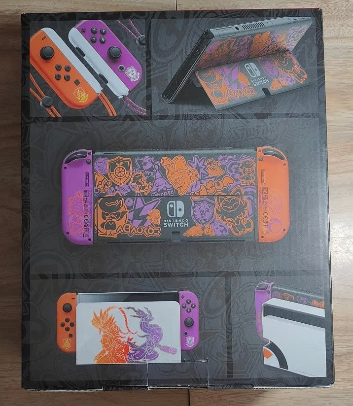 Nintendo Switch 鈥?OLED Model - Pok茅mon Scarlet & Violet Edition Console 3X75