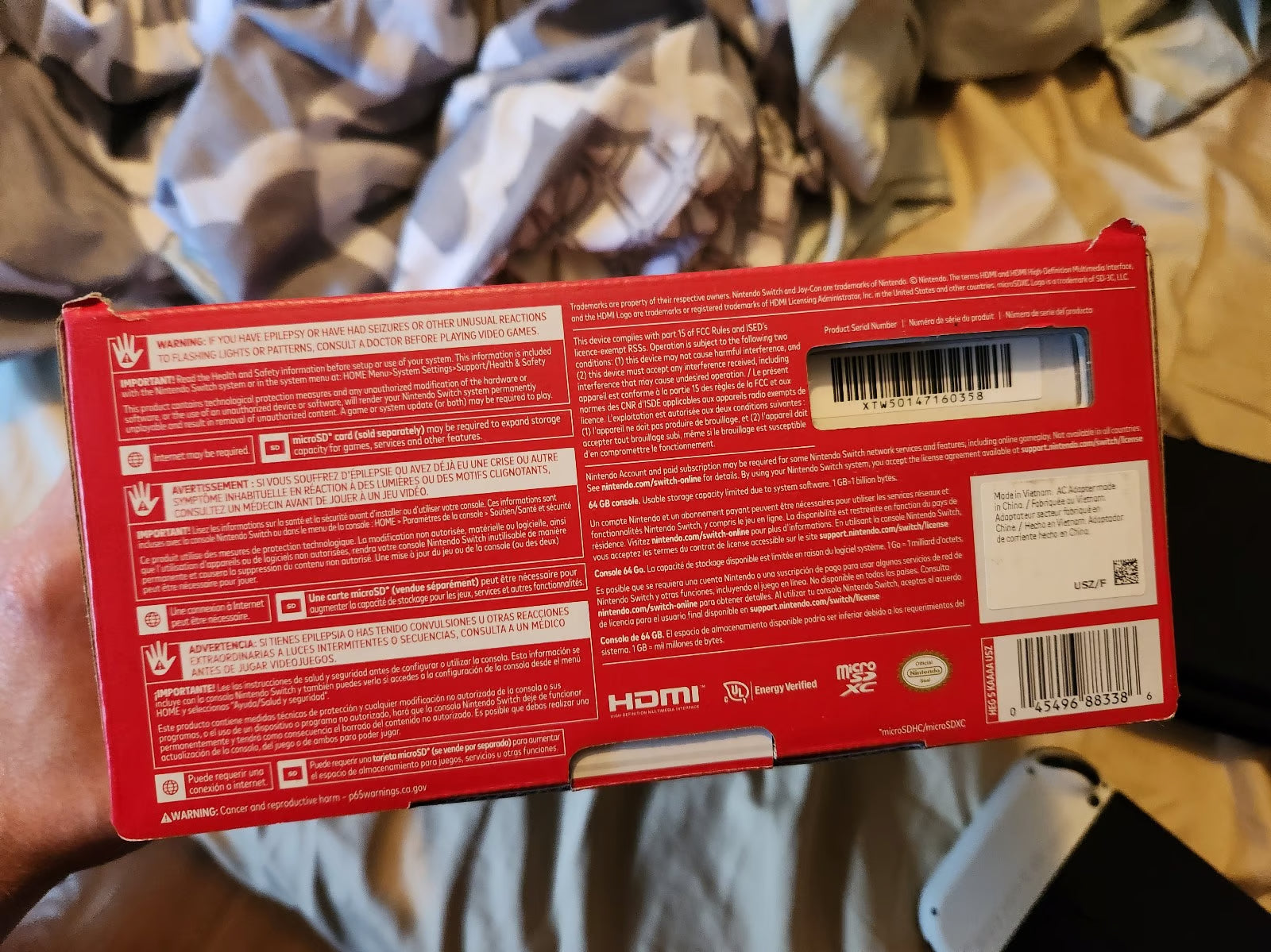 Nintendo Switch OLED Bundle White with protective case 5E51