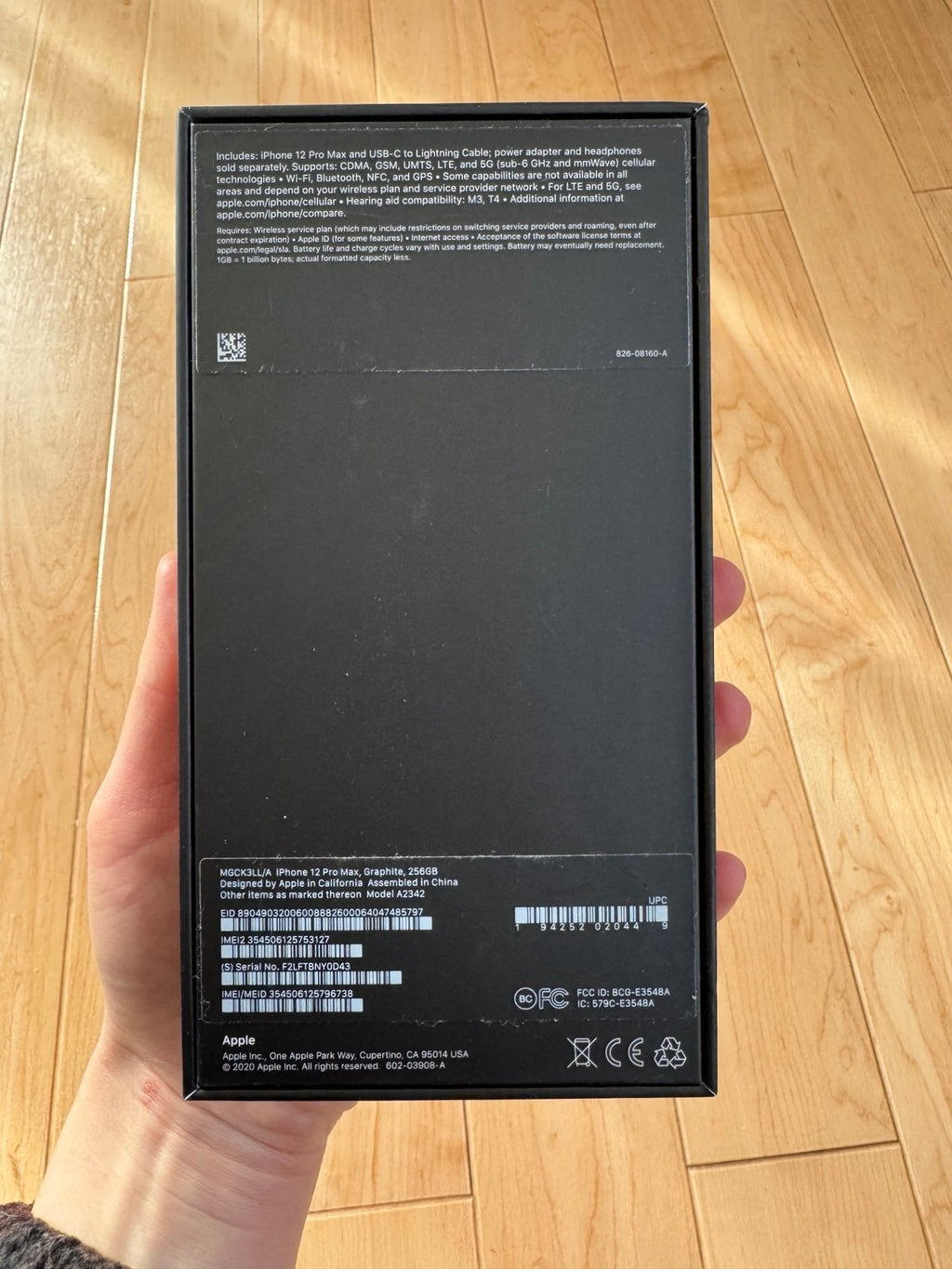 Apple iPhone 12 Pro Max Graphite 256GB Unlocked 7C68