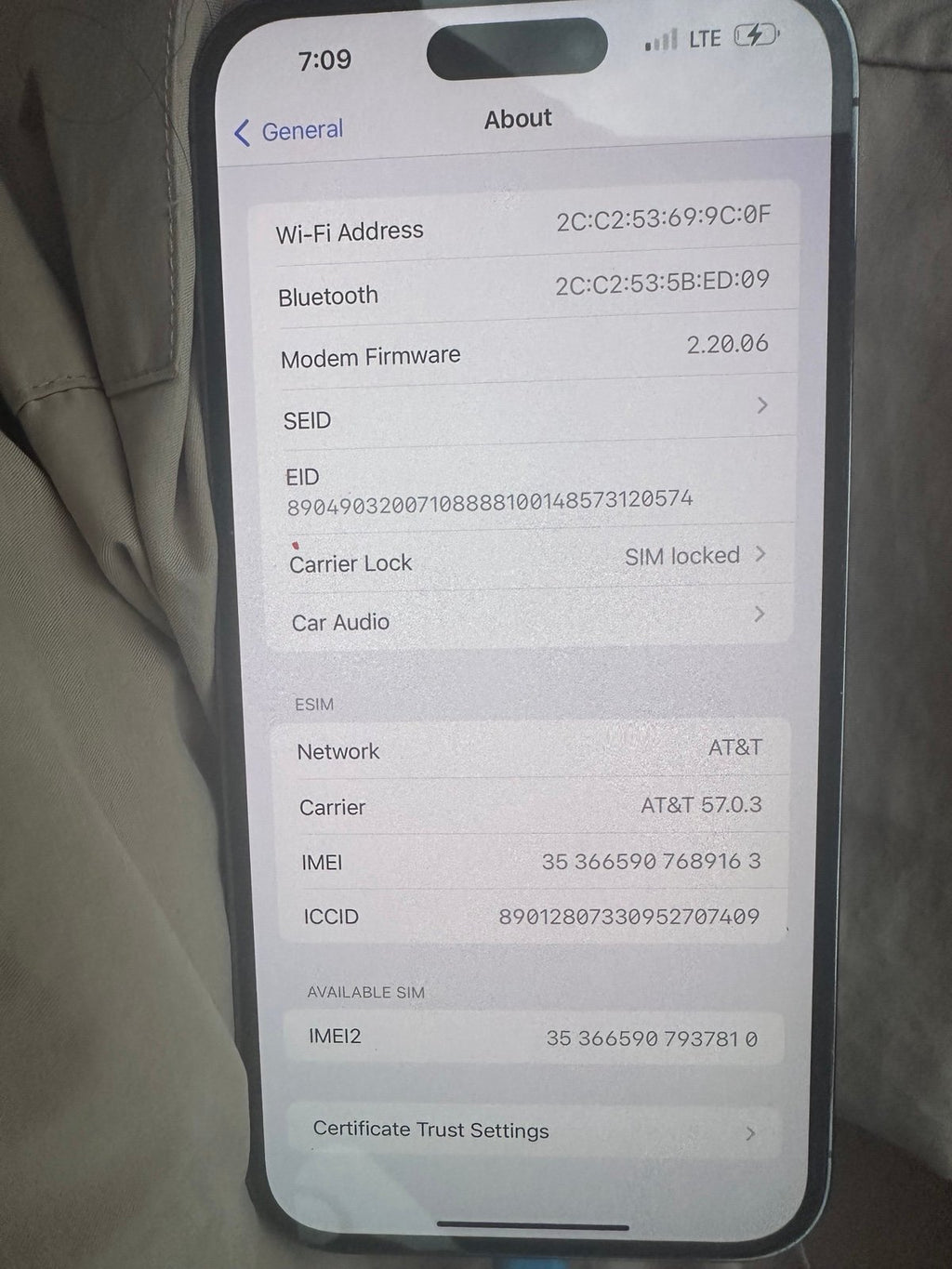 iPhone 14 Pro Max AT&T 8V66