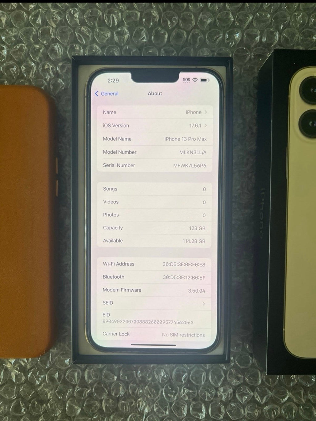 iPhone 13 Pro Max 128gb Unlocked 3E71