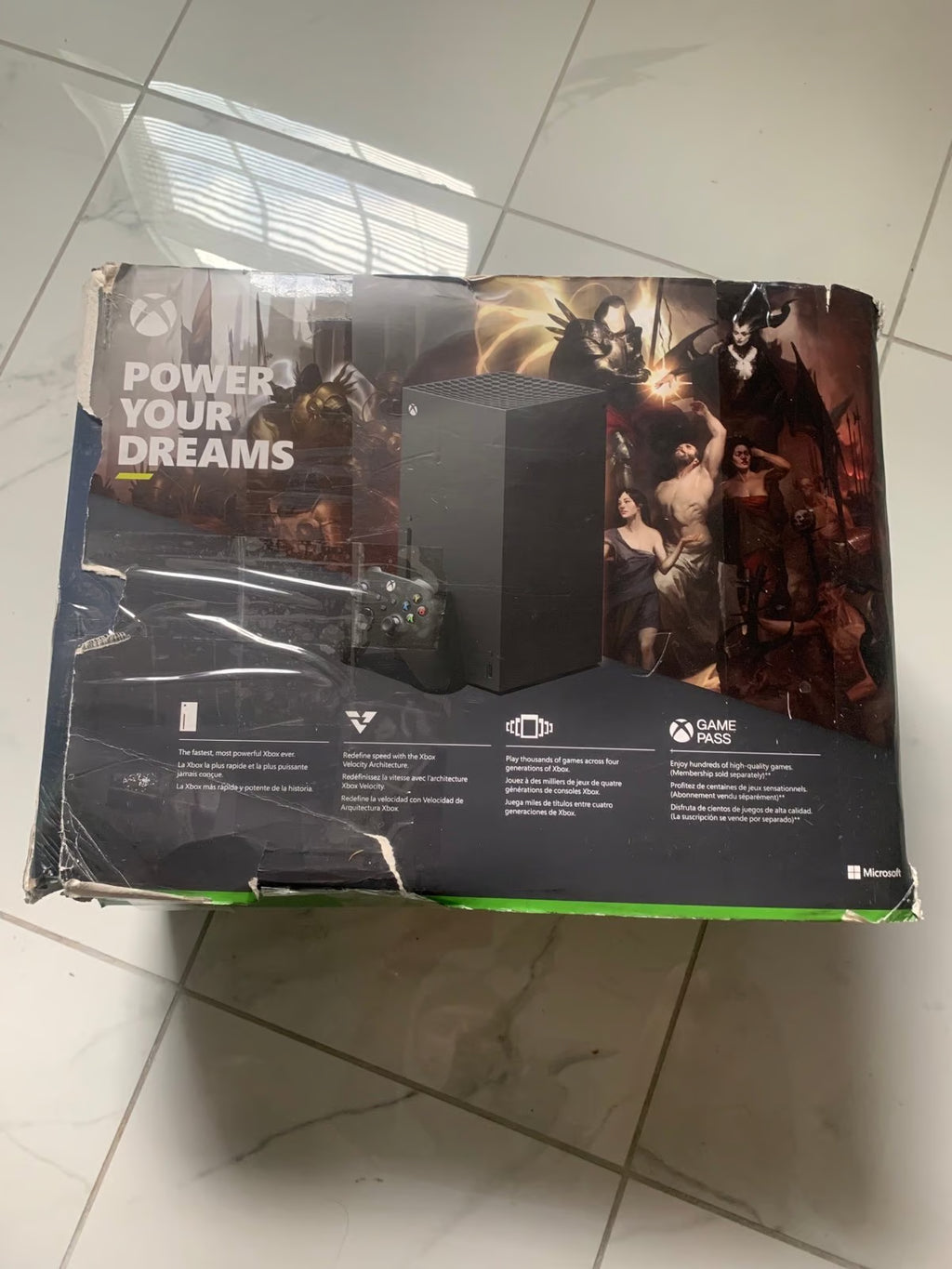 Open box Xbox series x diablo edition 6O28