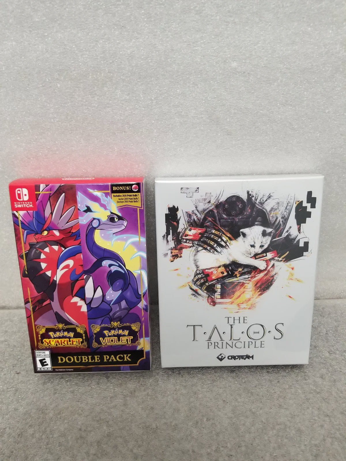 Nintendo Switch Pokemon "" Scarlet & Violet Special Edition 3 Game + Memory Card 8M35
