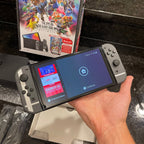 Nintendo Switch (OLED Model) Super Smash Bros. 64GB Console - Gray - CIB 3U21