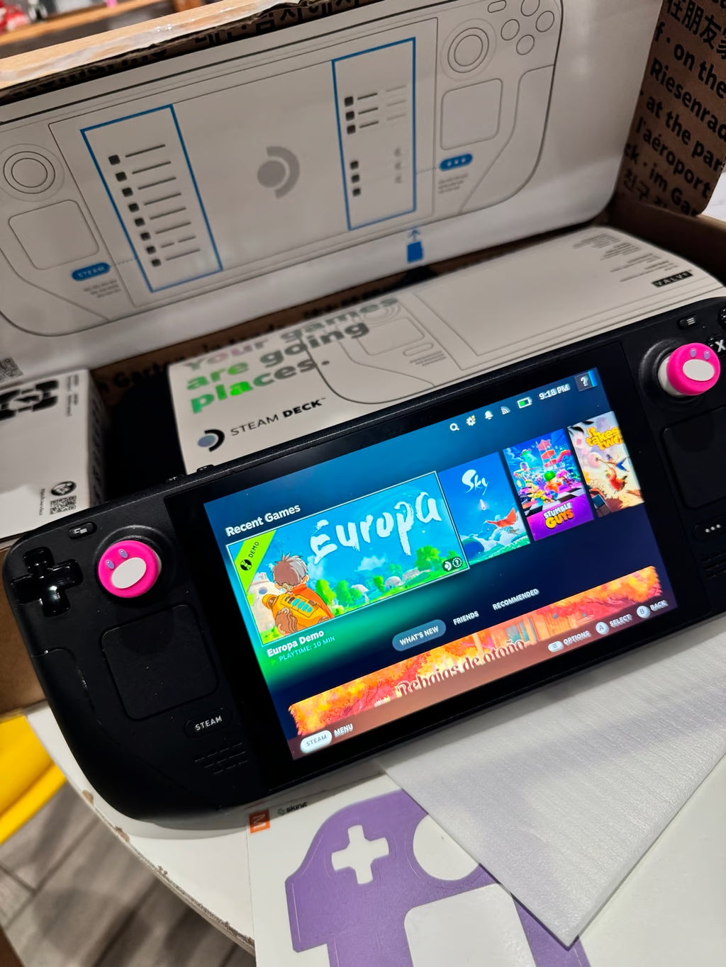 Steam deck 512gb + 512gb sd card 2U25