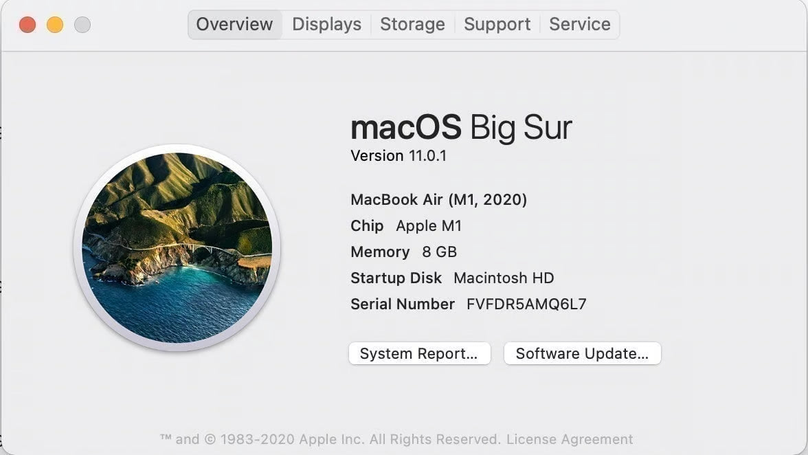 MacBook Air 2020 M1 Chip GREAT Condition 1C89