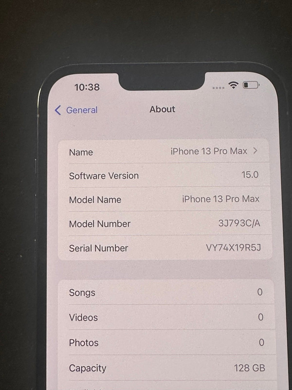 Apple iPhone 13 Pro Max 128 GB in Sierra Blue for Unlocked 9H37
