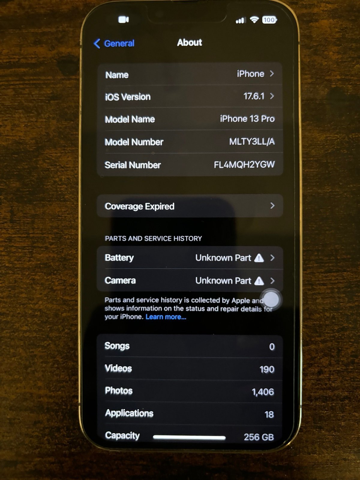 Apple iPhone 13 Pro 256 GB in Gold 1W61