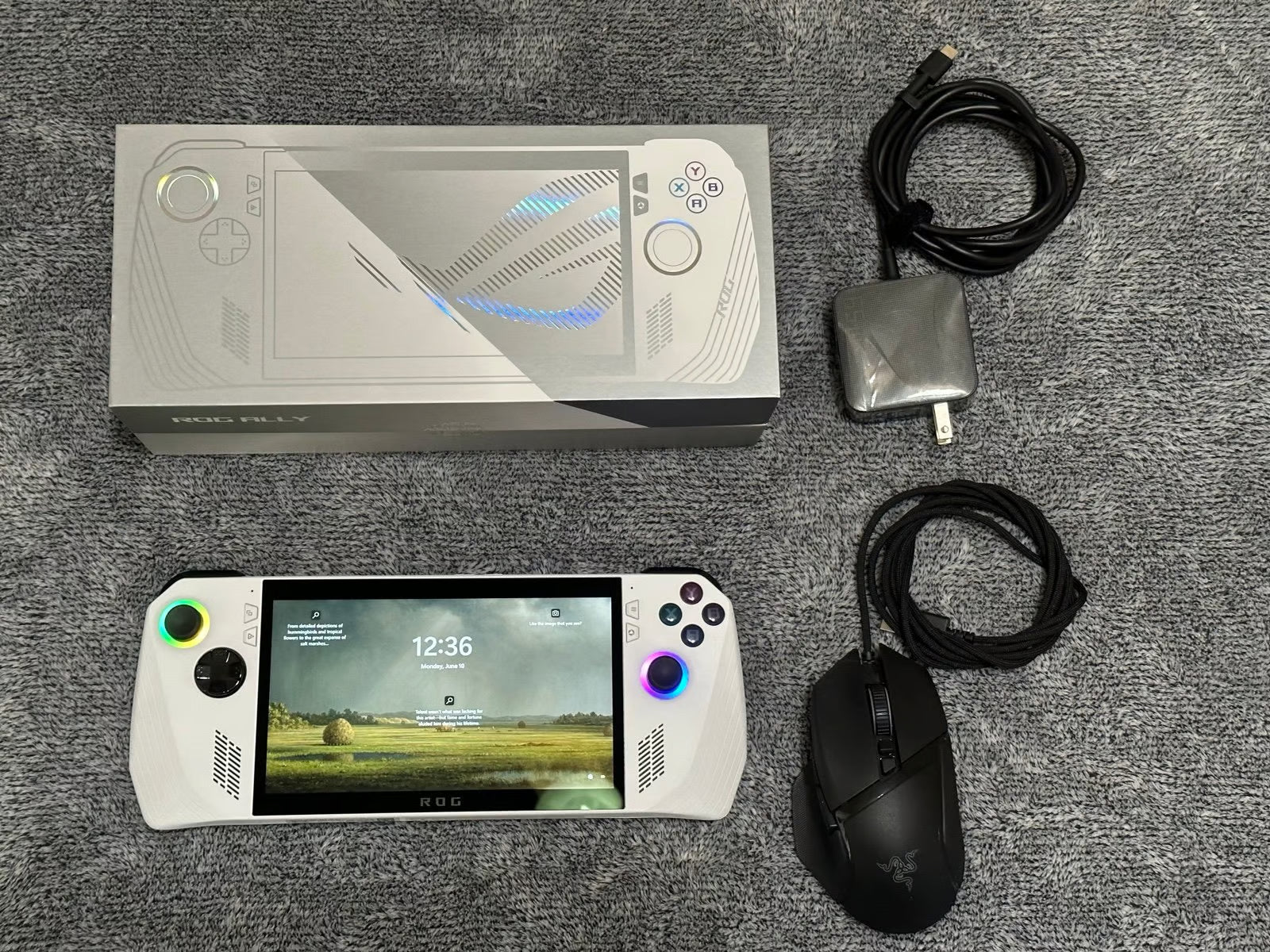 ASUS ROG Ally z1 Extreme & Basilisk V3 Bundle 5K12