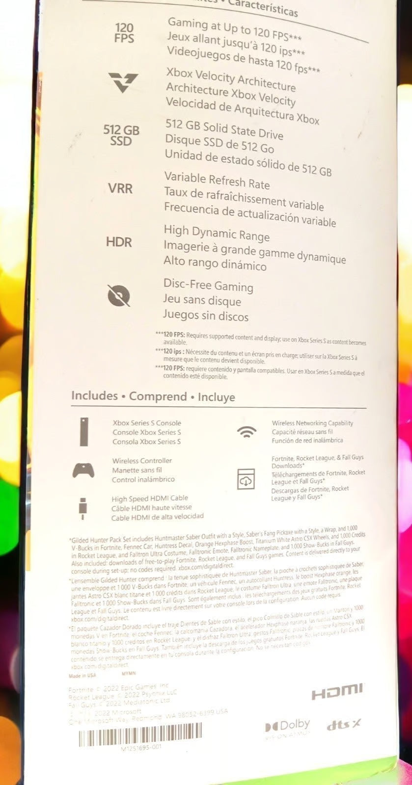 Microsoft Xbox Series S Gilded Hunter Bundle 512GB Video Game Console White Seal 9T36