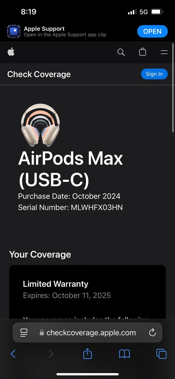 AirPods Max 7F87