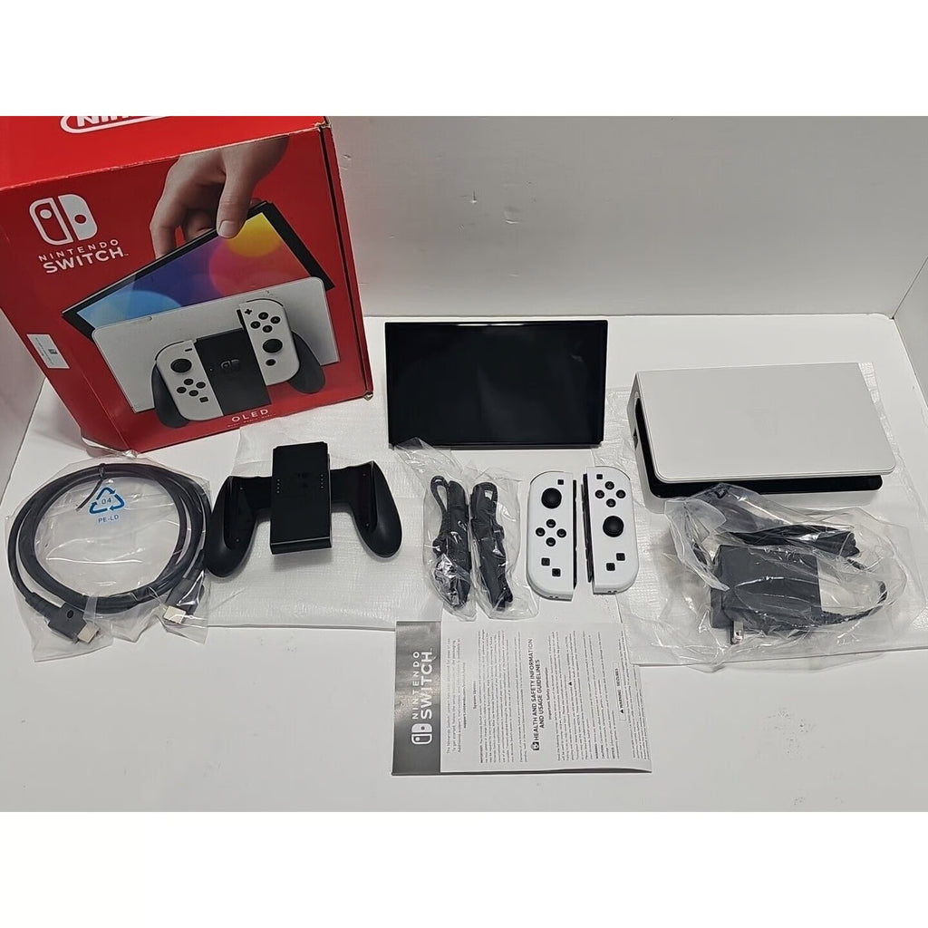 Nintendo Switch OLED Model HEG-001 Handheld Console - 64GB - White NEW CONDITION 8G19