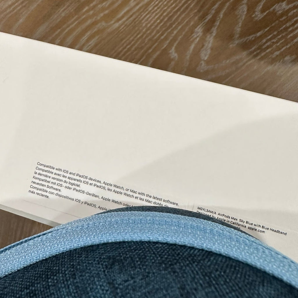 Apple AirPod Max Sky Blue and Case Bundle 2W67