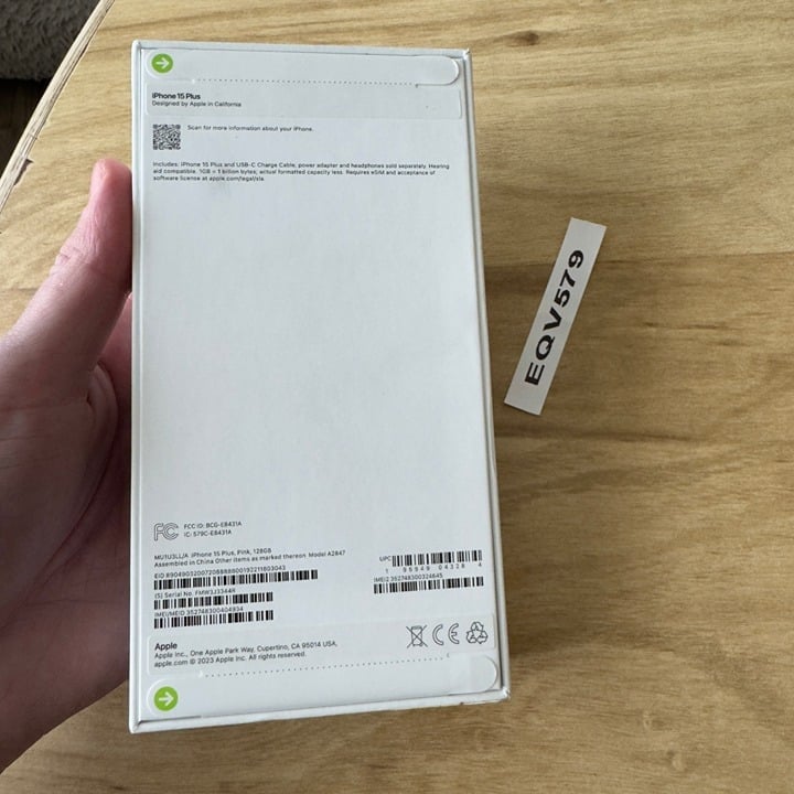 Apple iPhone 15 Plus A2847 Pink 128GB Unlocked - Brand New/Sealed 9R35