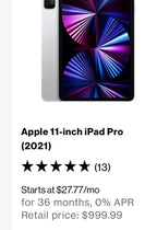 iPad Pro 11�?3rd Generation (2021) BUNDLE! Includes�?6E79