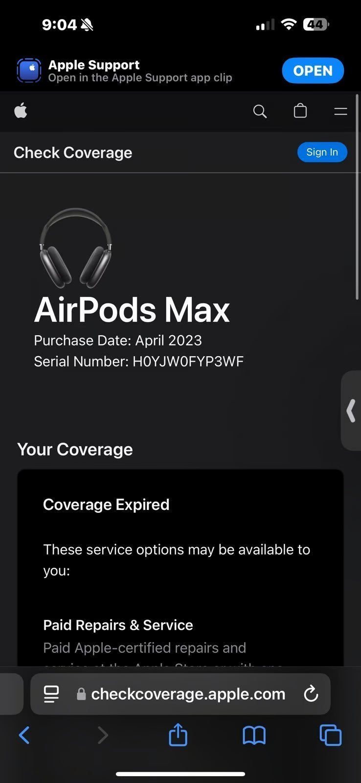Apple AirPods Max Pink 8B23