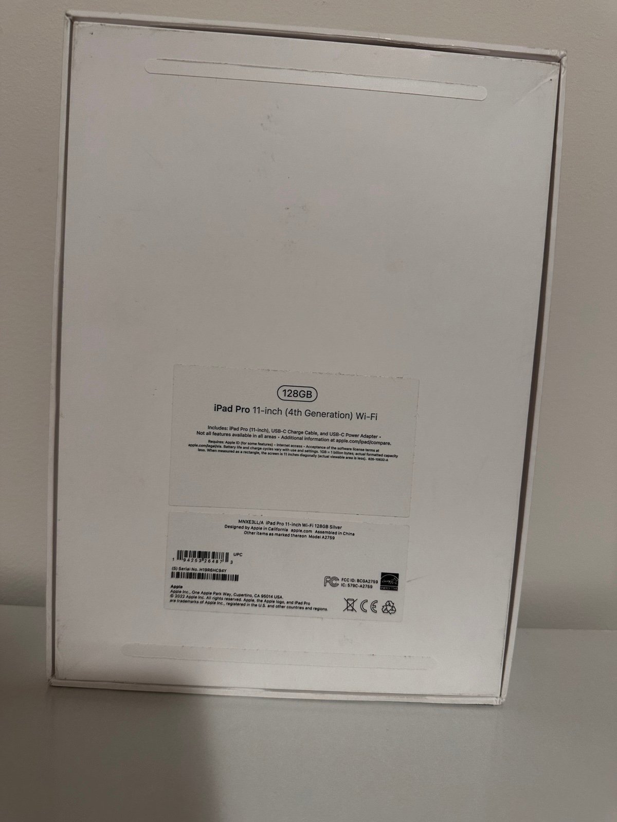 ipad pro 11 inch 4th generation 128GB WIFI 5T97