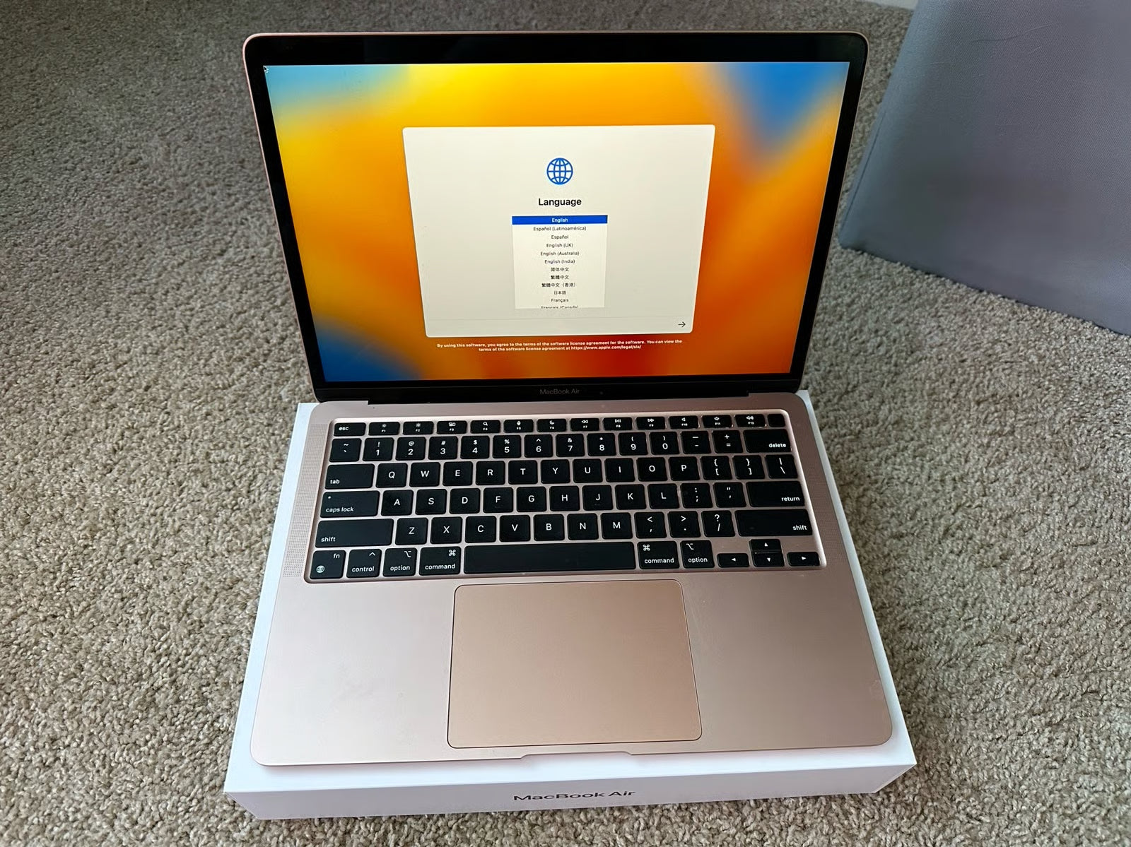 MacBook Air Rose Gold M1 16gb Ram 1TB storage 1S67
