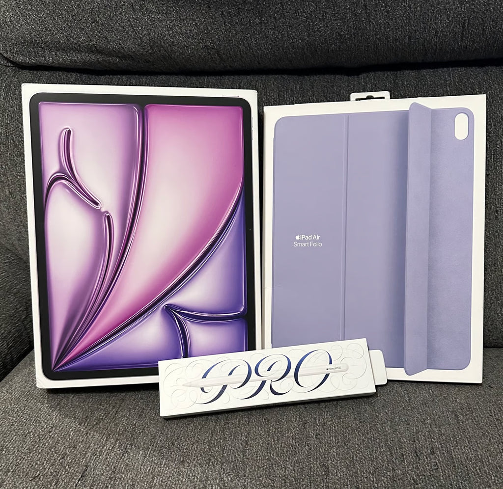Cellular M2 IPad Air 13 Inch 128GB with SmartFolio Case and Apple Pencil Pro 1T29