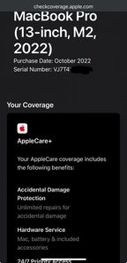 Brand NIB MacBook Pro 13inch M2 Apple Chip New Sealed Space Gray AppleCare 9P13