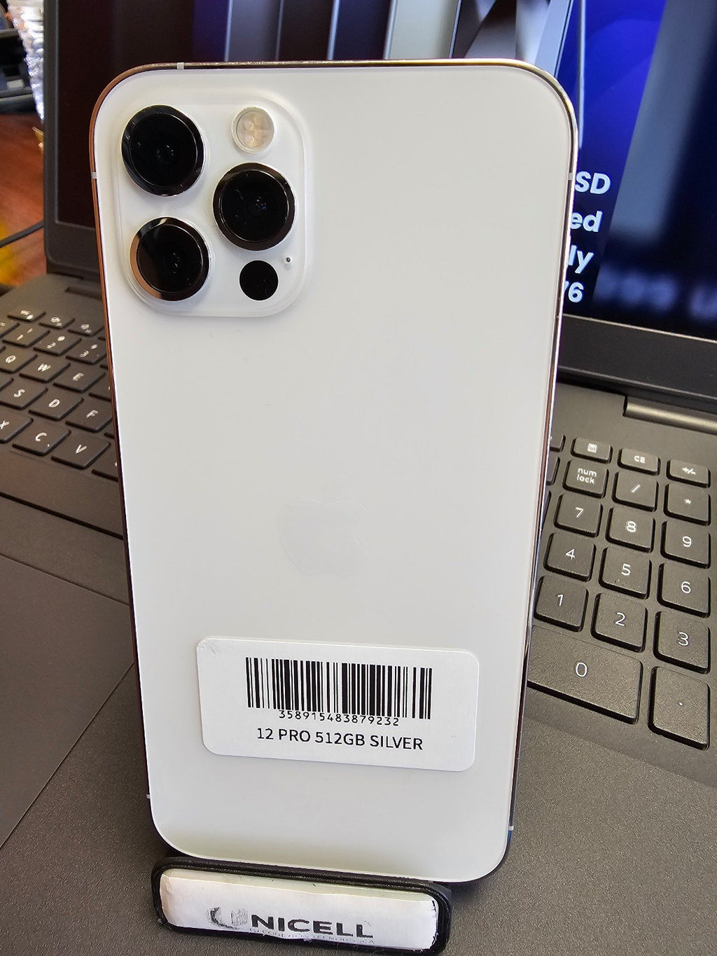 Apple iPhone 12 Pro 256GB in Silver for Unlocked GSM/CDMA 100% Battery Grade AB 3U83