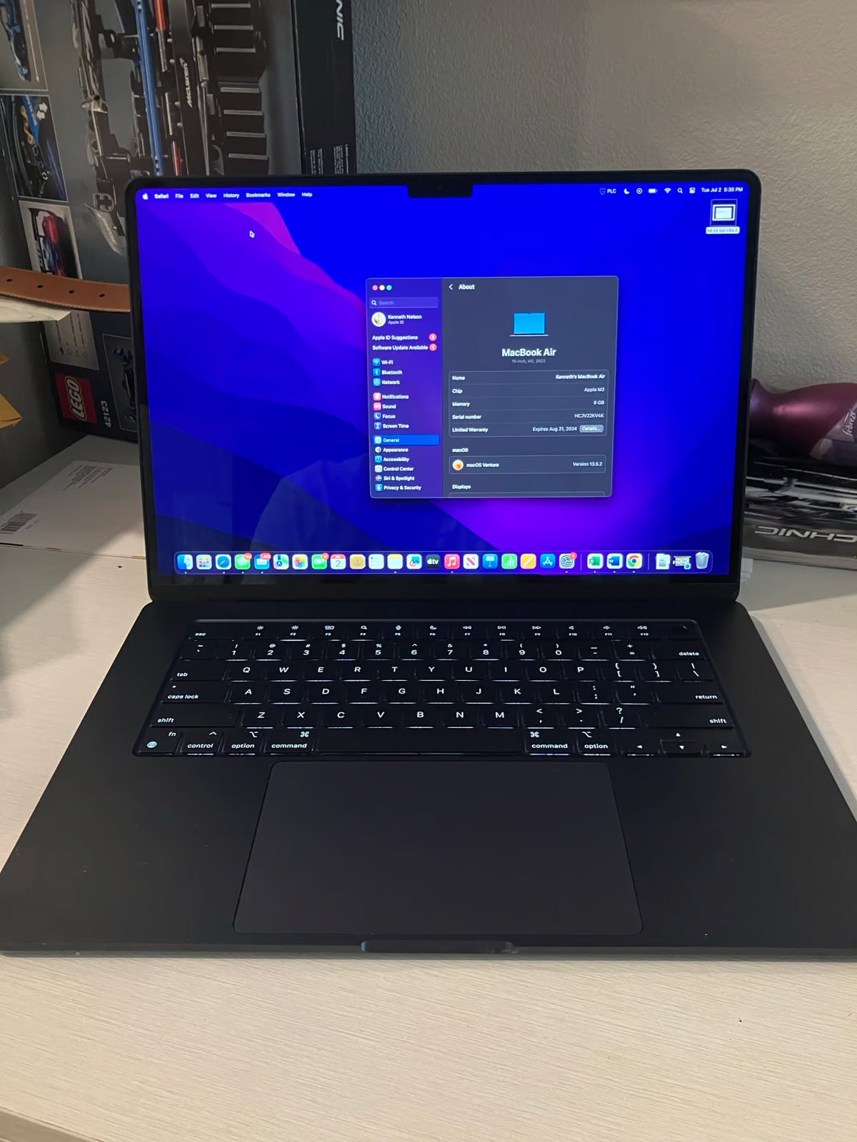 MacBook Air 15鈥?inch M2 250GB 1C16