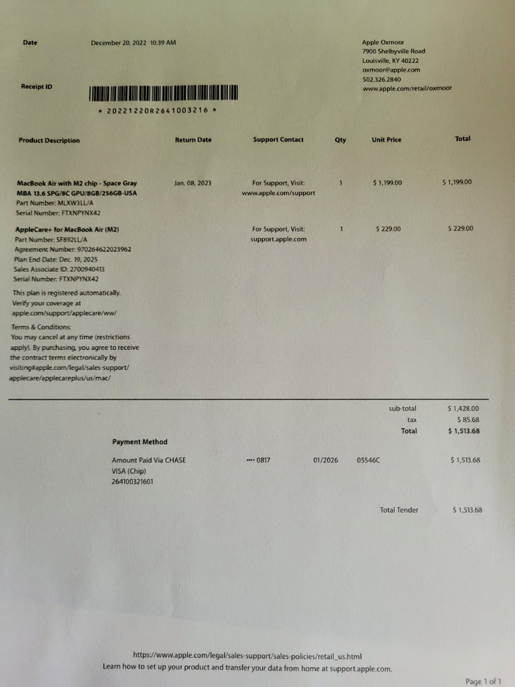 MacBook Air with M2 chip 3H66