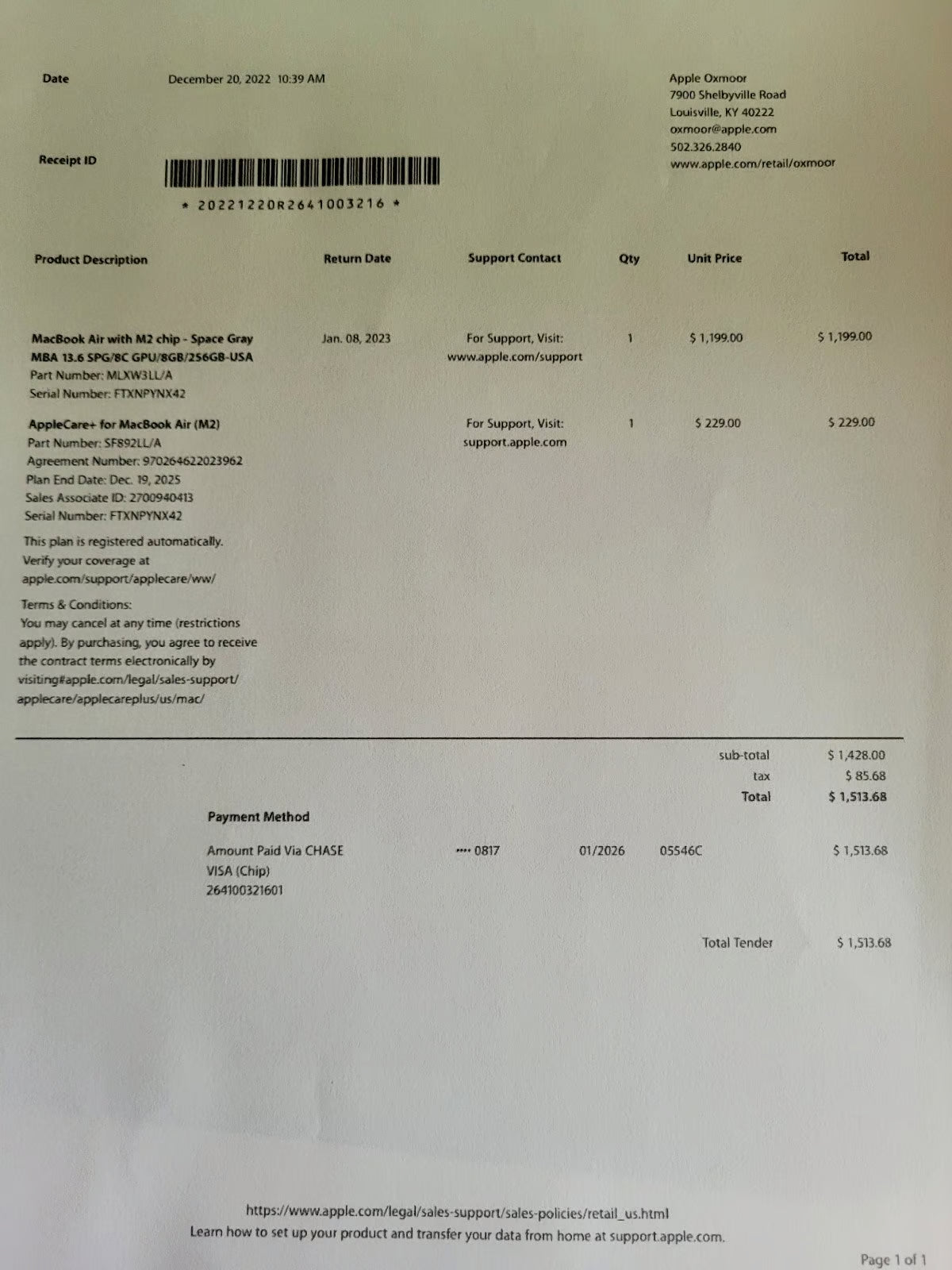 MacBook Air with M2 chip 3H66