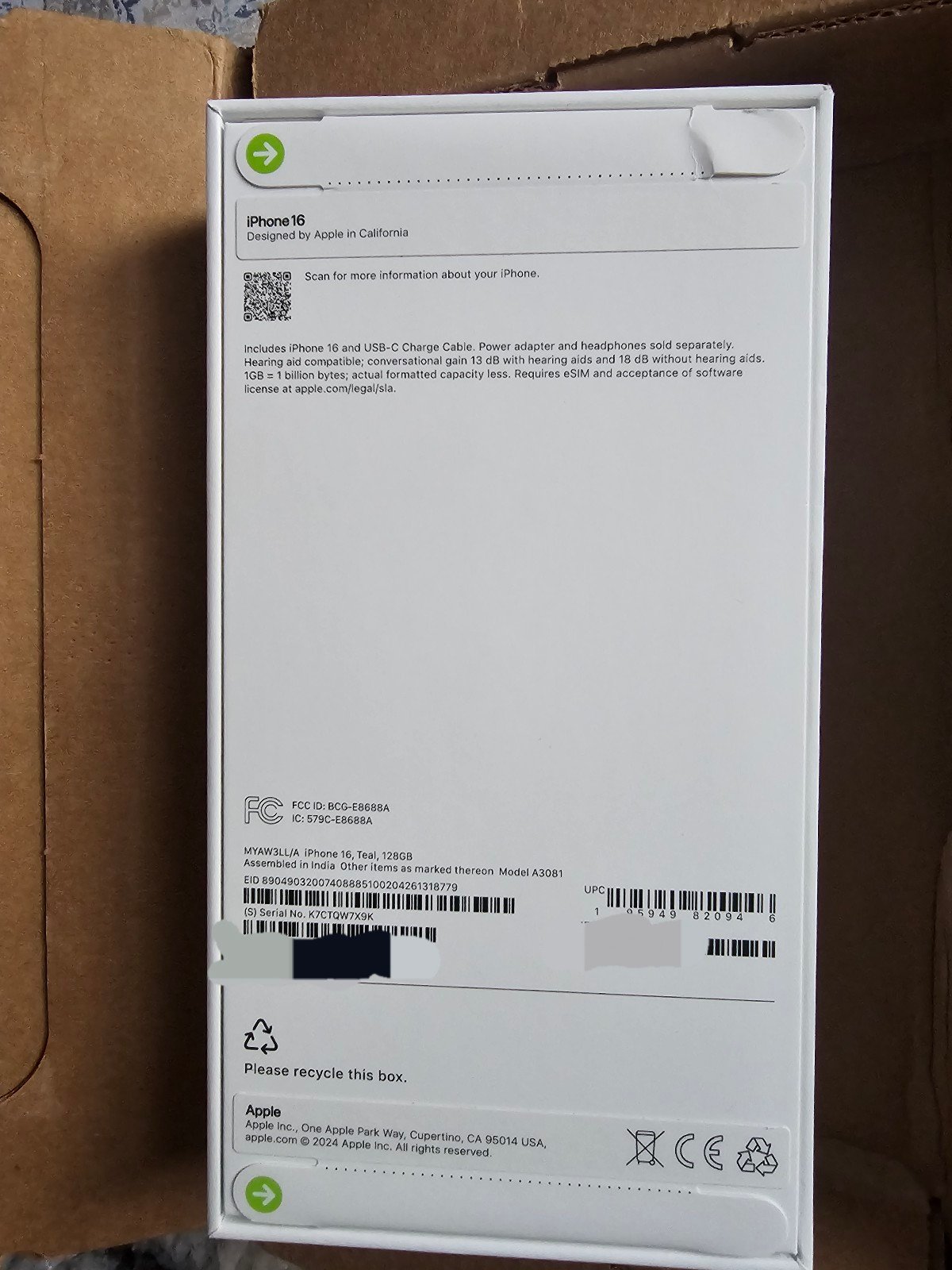 Apple iPhone 16 6T28