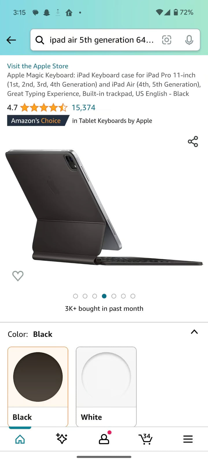 Apple iPad Air 5th Generation 64 GB in Space Gray 1S31