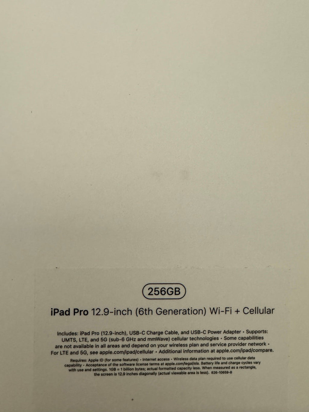 iPad Pro 12.9 6th Generation WiFi + Cellular - Unlocked 6L78