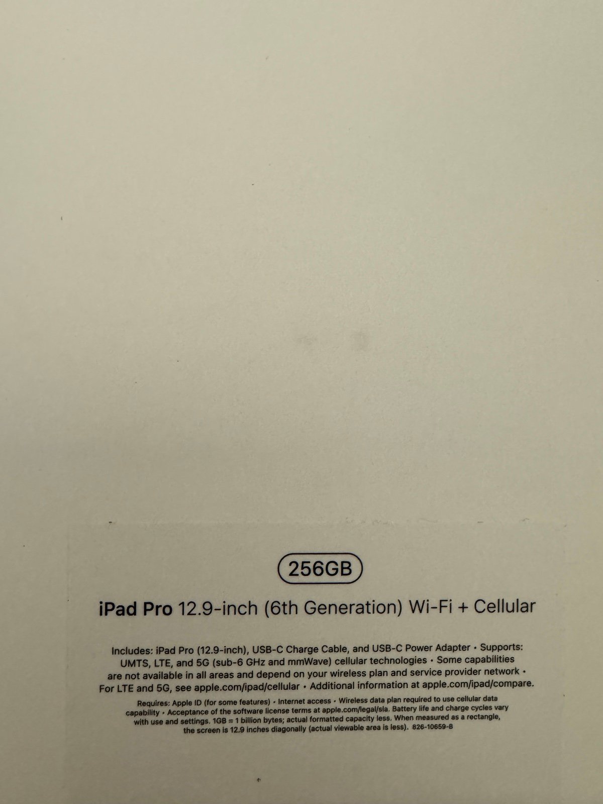 iPad Pro 12.9 6th Generation WiFi + Cellular - Unlocked 6L78