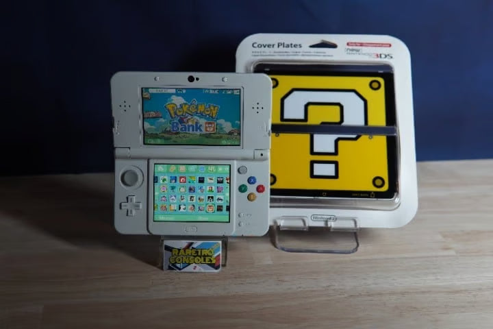 RARE New Nintendo 3DS No.046 (Question Block) With 32GB, Charger, Pok茅mon Bank