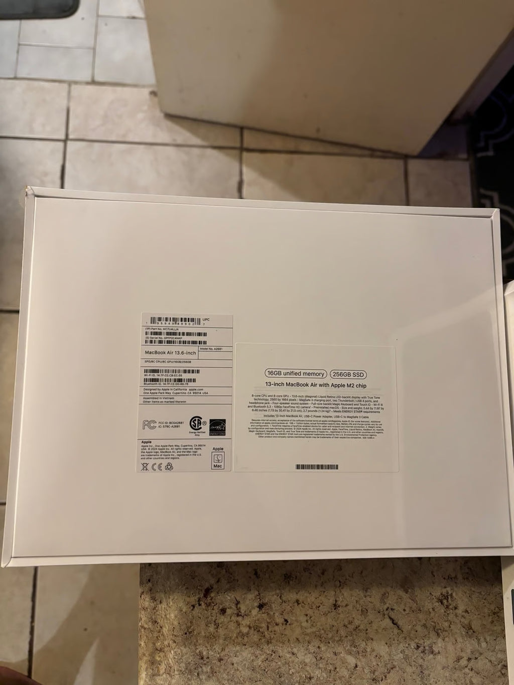 Apple MacBook Air 13 inch 256 gb 7T26